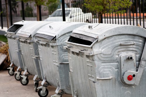 Community members participating in recycling programs