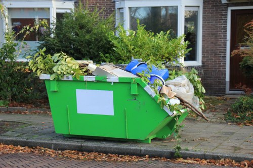 Professional team performing house clearance